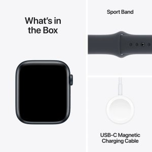 Apple Watch SE 44 mm avec boîtier en aluminium / bracelet sport minuit / M/L