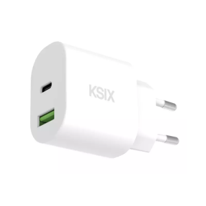Chargeur mural KSIX 20 W / Power Delivery / Quick Charge / blanc