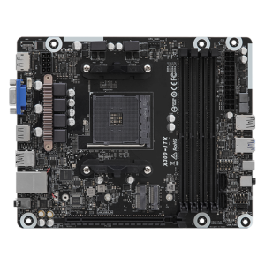 Mini Pc de bureau ASRock Barebone Série DeskMeet X300 / Noir