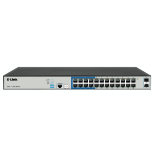 Switch D-Link 24-Port Gigabit Long Range Managed PoE+ DGS-F1210-26PS-E