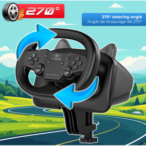 Volant De Course SPIRIT OF GAMER PRO AIR PS4/PS3/PC - Noir